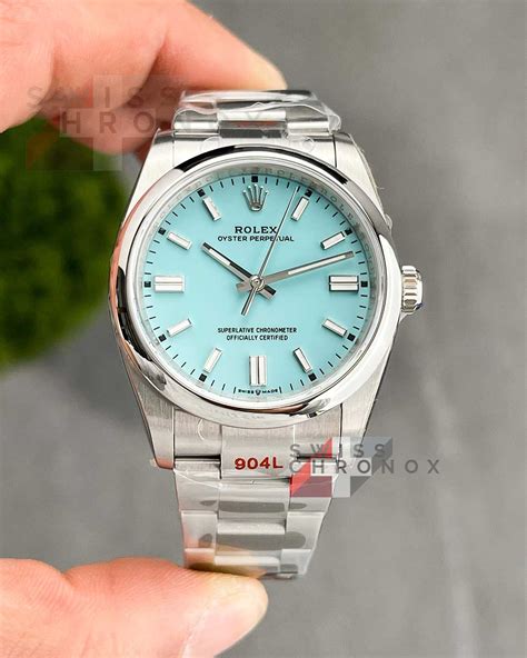 rolex op 34 vs 36|Rolex op 36 tiffany blue.